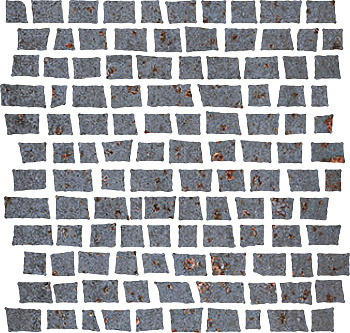 SERENISSIMA Costruire Mos Random Met Nero 30x30