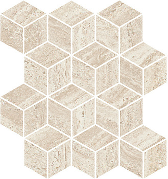 KERAMA MARAZZI Декор Про Травертин мозаичный бежевый светлый матовый обрезной 34,5x37x0,9