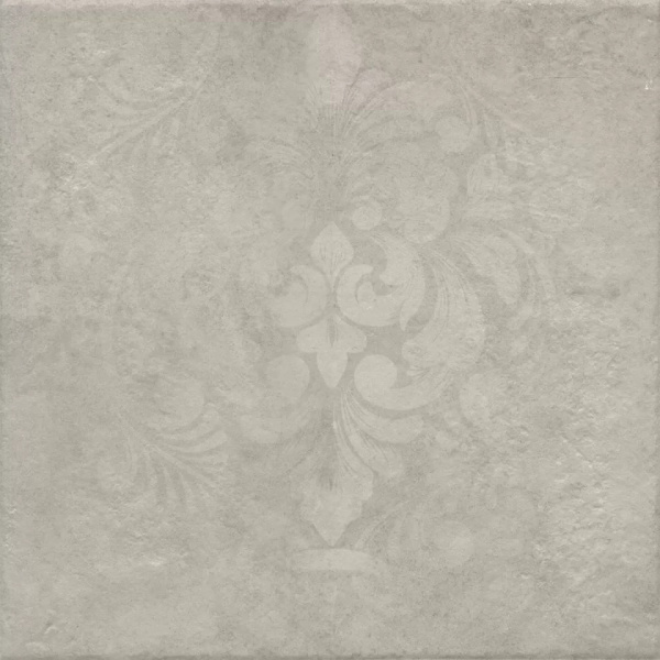 KERAMA MARAZZI Хадду серый светлый матовый декорированный 40,2x40,2x0,8