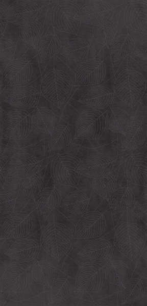 GIGACER Concrete Signs Graphite Leaves 120x250