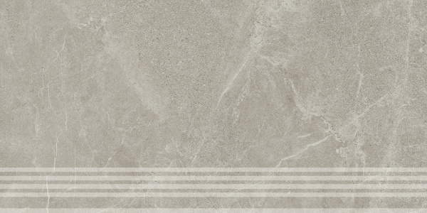 KERAMA MARAZZI Ступень Эстерель серый светлый матовый обрезной 30x60x0,9