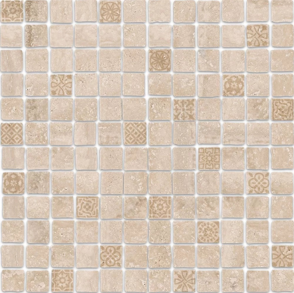 KERAMA MARAZZI Декор Риальто Антика 2 мозаичный бежевый светлый матовый 30х30х0,9