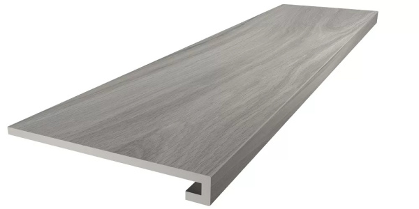 KERAMA MARAZZI Ступень клееная Монтиони серый матовый обрезной 33x119,5x0,9