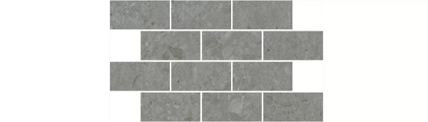 KERAMA MARAZZI Декор Чеппо ди Гре мозаичный серый тёмный матовый обрезной 34,6x20x0,9