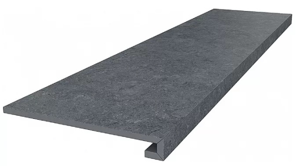 KERAMA MARAZZI Ступень клееная Роверелла серый темный 33x119,5x0,9
