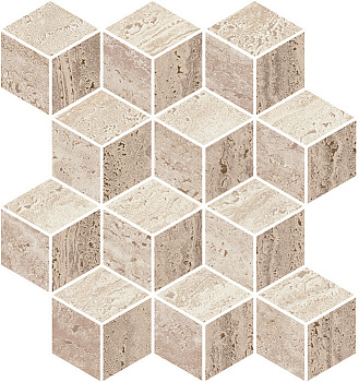 KERAMA MARAZZI Декор Про Травертин мозаичный микс матовый обрезной 34,5x37x0,9