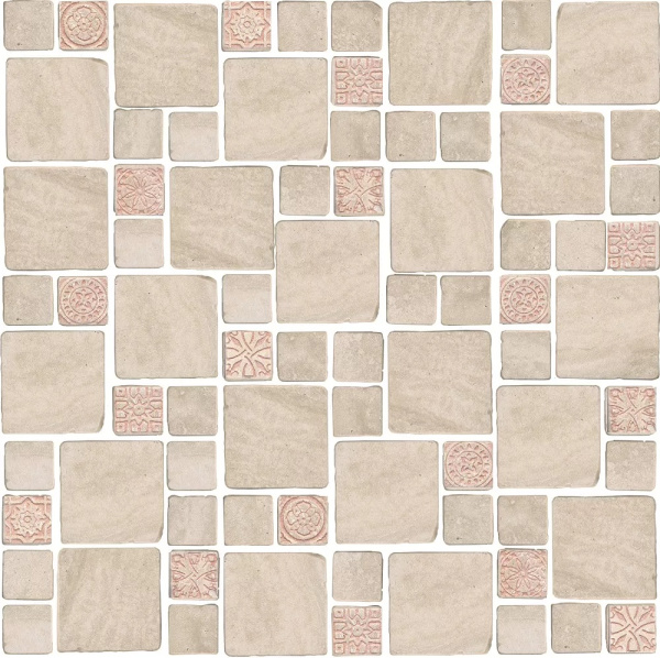 KERAMA MARAZZI Декор Риальто Антика 4 мозаичный бежевый светлый матовый 30х30х0,9