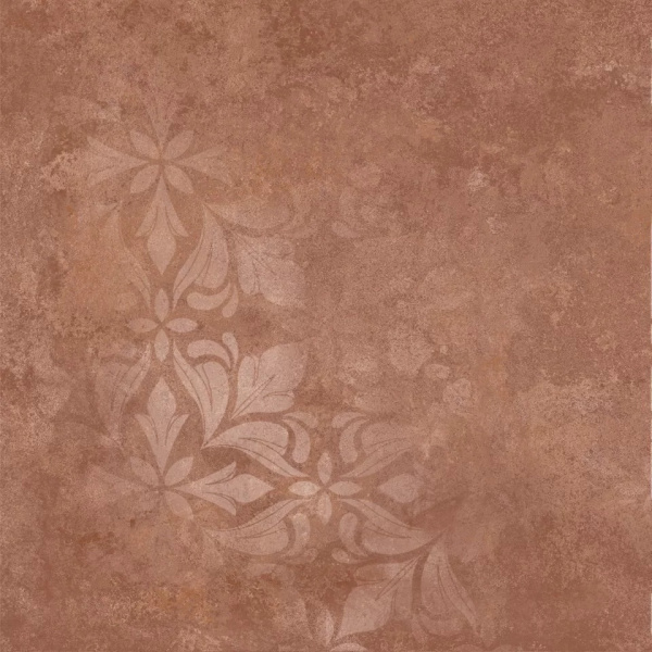 KERAMA MARAZZI Хадду красный матовый декорированный 40,2x40,2x0,8