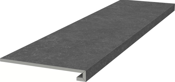 KERAMA MARAZZI Ступень фронтальная клееная Касабланка HP антрацит матовый обрезной 33x119,5x0,9