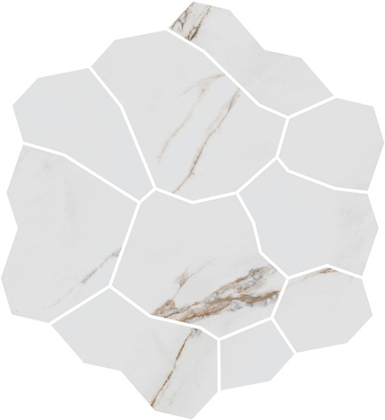 KERAMA MARAZZI Декор Марсель наборный белый матовый обрезной 31,5x34,2x0,9