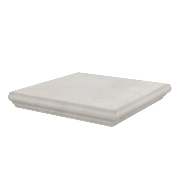 KERAMA MARAZZI Ступень угловая Корредо серый светлый матовый 34x34x0,8