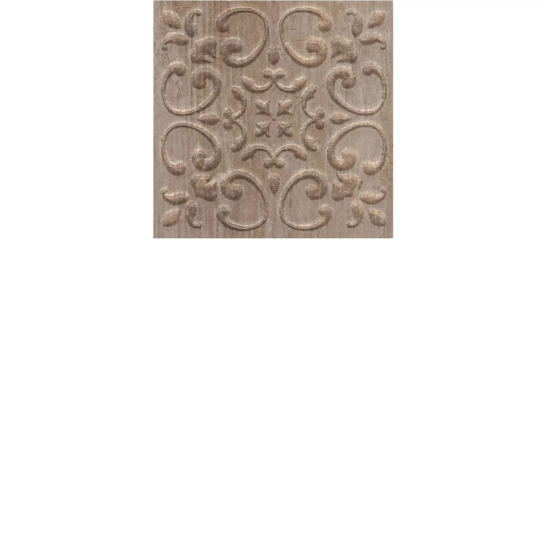 KERAMA MARAZZI Вставка Браш Вуд коричневый  9,9x9,9x0,8 (1_SG1550)