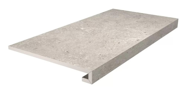 KERAMA MARAZZI Ступень клееная Риккарди серый светлый матовый 33x60x0,9