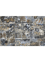 ENERGIEKER City Plaster Decoro Graffiti Grey Natural Ret. 60x120