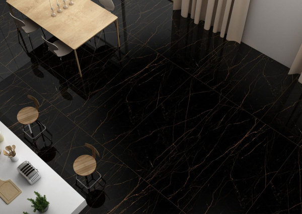Керамогранит Maimoon Ceramica Black Noir Polish 120x280
