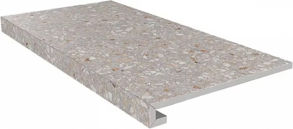 KERAMA MARAZZI Ступень клееная Терраццо бежевый  33x60x0,9