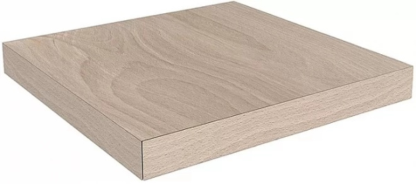 KERAMA MARAZZI Ступень угловая клееная правая Про Вуд бежевый светлый 33x33x0,9