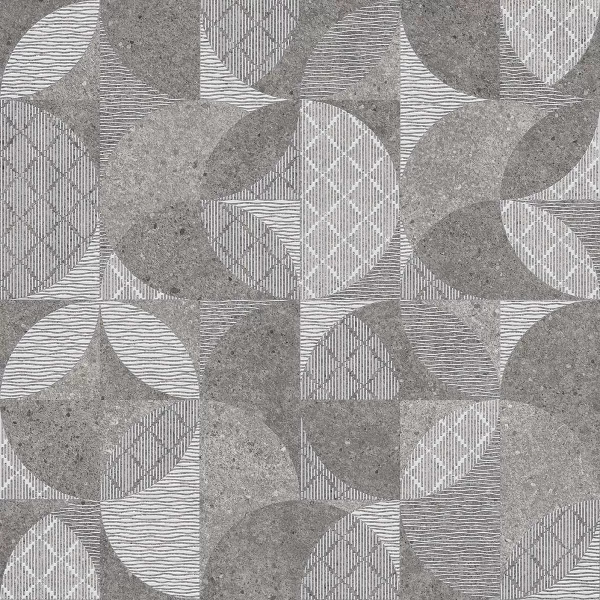 KERAMA MARAZZI Фондамента серый декорированный обрезной 60x60x0,9
