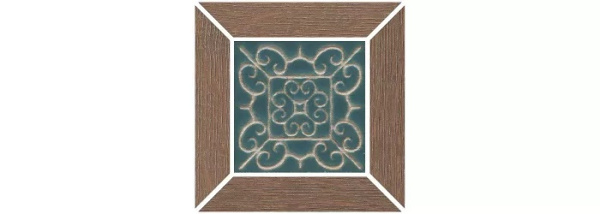 KERAMA MARAZZI Вставка Тровазо наборный коричневый матовый 13x13x0,9