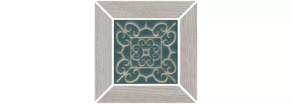 KERAMA MARAZZI Вставка Тровазо наборный серый светлый матовый 13x13x0,9