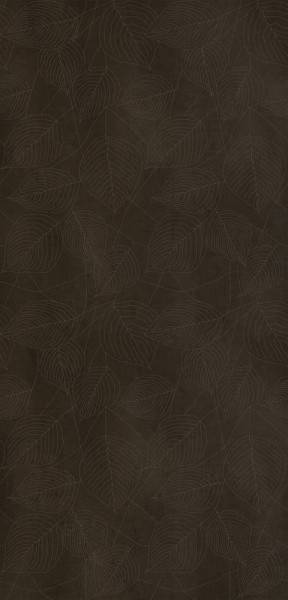 GIGACER Concrete Signs Brown Leaves 120x250