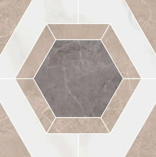 KERAMA MARAZZI Декор Гран Пале наборный  25,1x25,1x0,85
