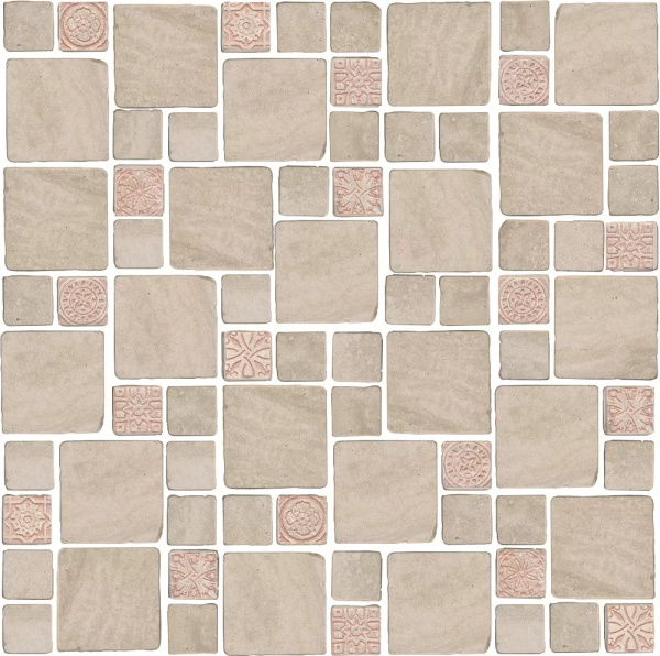 KERAMA MARAZZI Декор Риальто Антика 4 мозаичный бежевый матовый 30х30х0,9