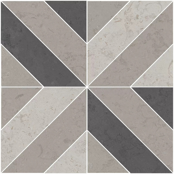 KERAMA MARAZZI Декор Про Лаймстоун серый матовый 60x60x0,9