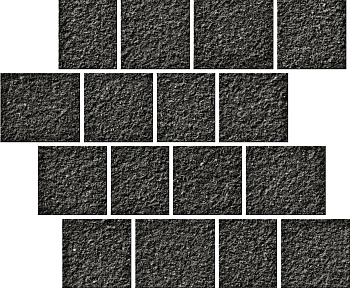SERENISSIMA Eclettica Mos Pave Nero Rock 30x30