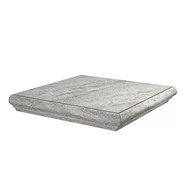 KERAMA MARAZZI Ступень угловая Терраса серый левая  30x30x0,8