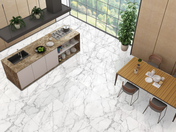 Керамогранит Maimoon Ceramica Torso Bianco Polish 120x280