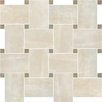 SERENISSIMA Fossil Mos Basket Crem 30x30
