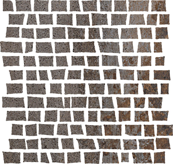 SERENISSIMA Costruire Mos Random Met Ruggin 30x30