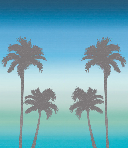CIR Showall Palme Blu 120x280 1093005