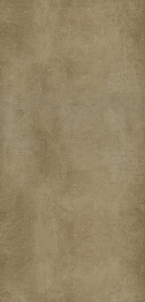 GIGACER Concrete Signs Beige Leaves 120x250